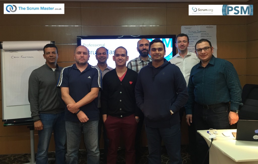 Professional Scrum Master course, Doha. Qatar. Nov 2015