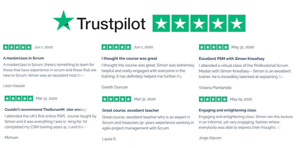 TheScrumMaster.co.uk Trustpilot