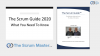 Scrum Guide 2020 Update (TheScrumMaster.co.uk)
