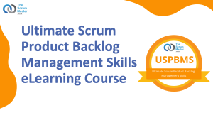 Ultimate Scrum Product Backlog Management Skills eLearning Course